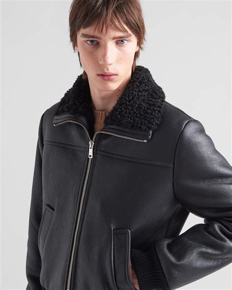 black jacket prada|prada black jacket men.